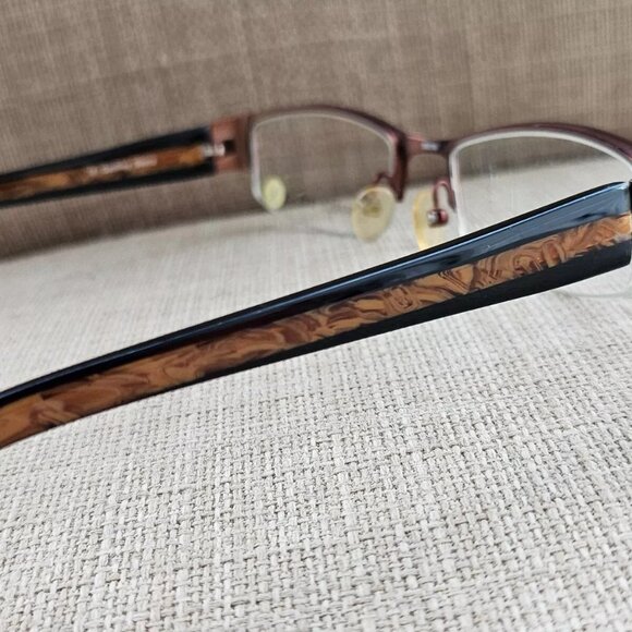 Geoffrey Beene Eyeglasses Half Rim Glasses ENGAGE BRN 50[]18 135 Eye Wear New - Picture 8 of 12